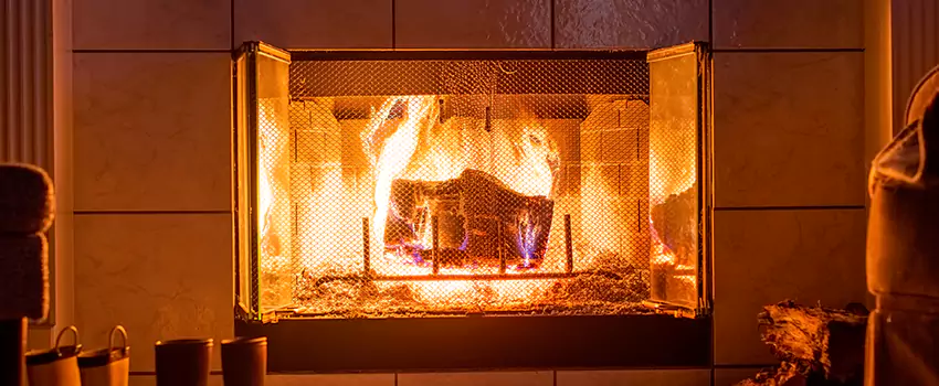 Mendota Hearth Landscape Fireplace Installation in Brownsburg, Indiana