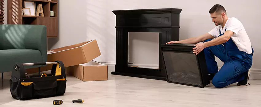 Old Rusted Metal Fireplace Repair And Replacement in Brownsburg, IN