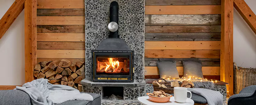 Thelin Hearth Products Direct Vent Gas Stove Fireplace Inspection in Brownsburg, Indiana